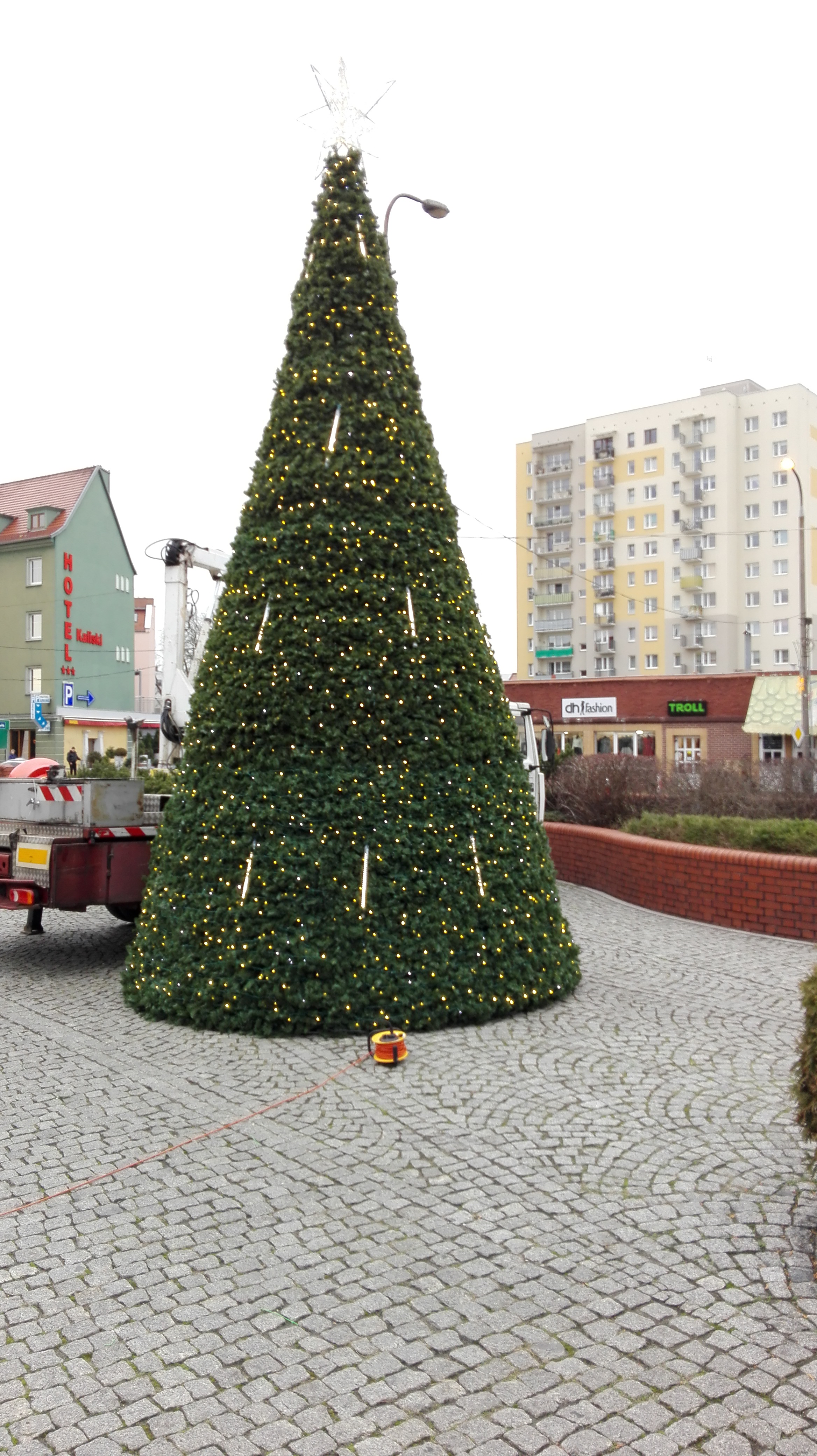 Weihnachtsüberzüge für Städte